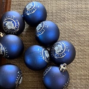 Toronto Maple Leafs unbreakable Ornaments. Set of 8